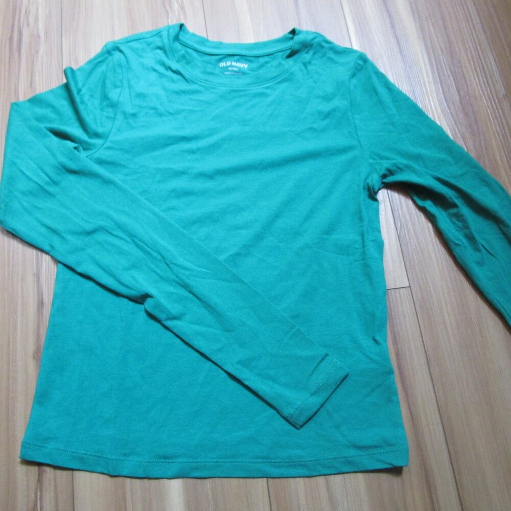 NWT Old Navy Long-Sleeve Bestee T-Shirt XS TALL Serpentine Green - Picture 13 of 13